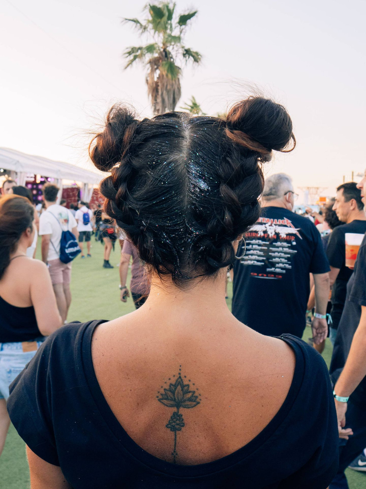 Glittered Braided Space Buns Glittered Braided Space Buns — Festival Braids 2027
