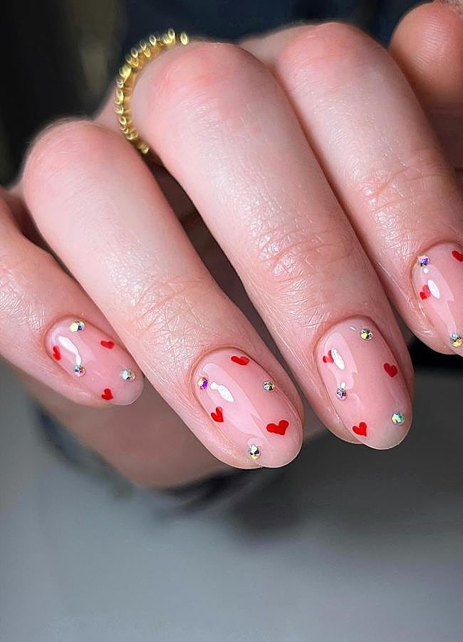 Light Pink Base Visual Idea Light Pink Base Visual Idea — Pink Valentines Nails 2027