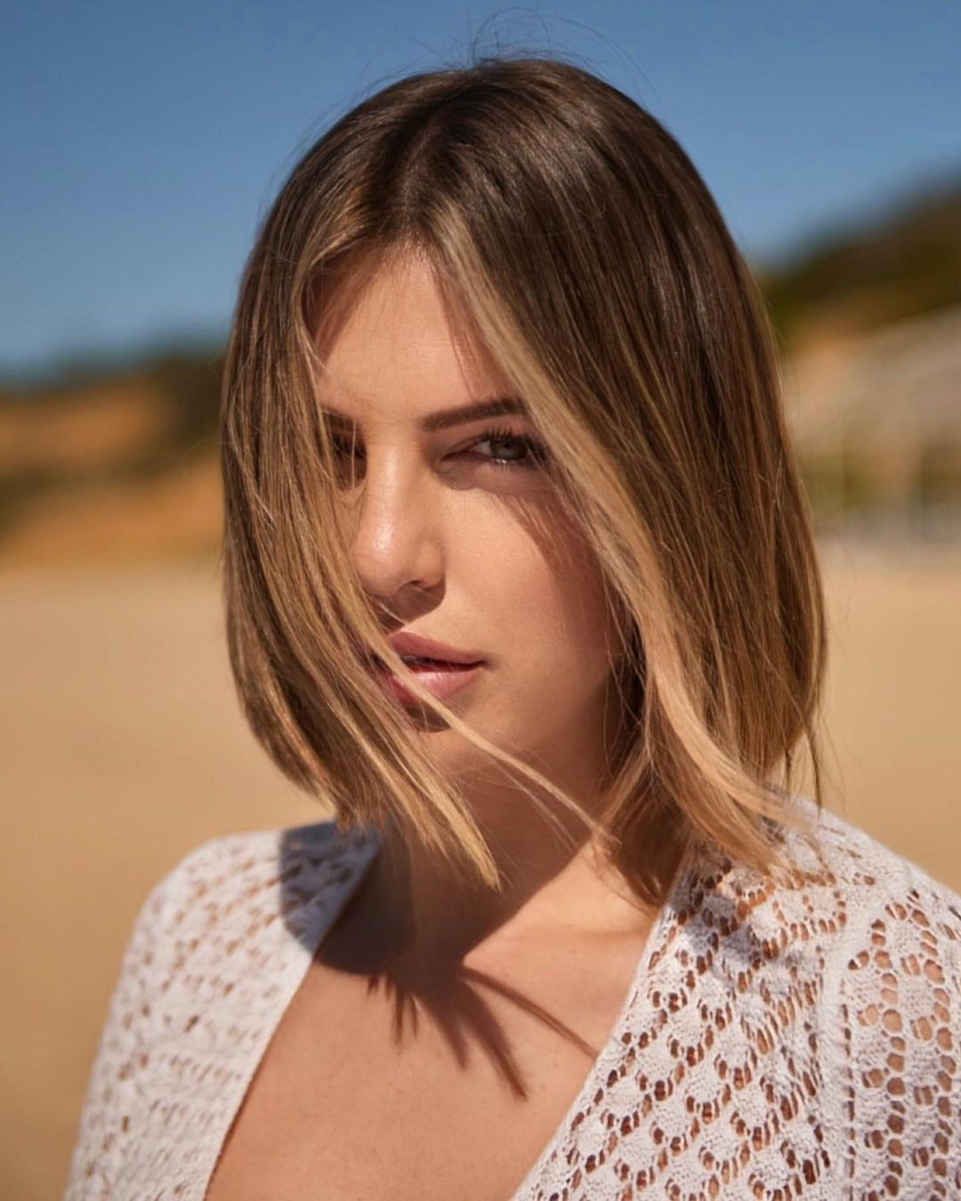 Chin Length Bob With Blonde Balayage Chin Length Bob With Blonde Balayage — Sombre Hair 2027
