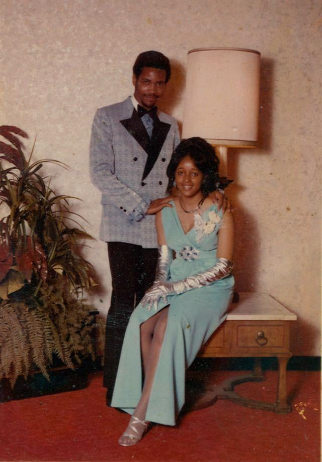 1960s Inspired: Teal Sequin Dress and Velvet Suit for Prom 1960s Inspired: Teal Sequin Dress and Velvet Suit for Prom — Prom Couple Outfits 2027