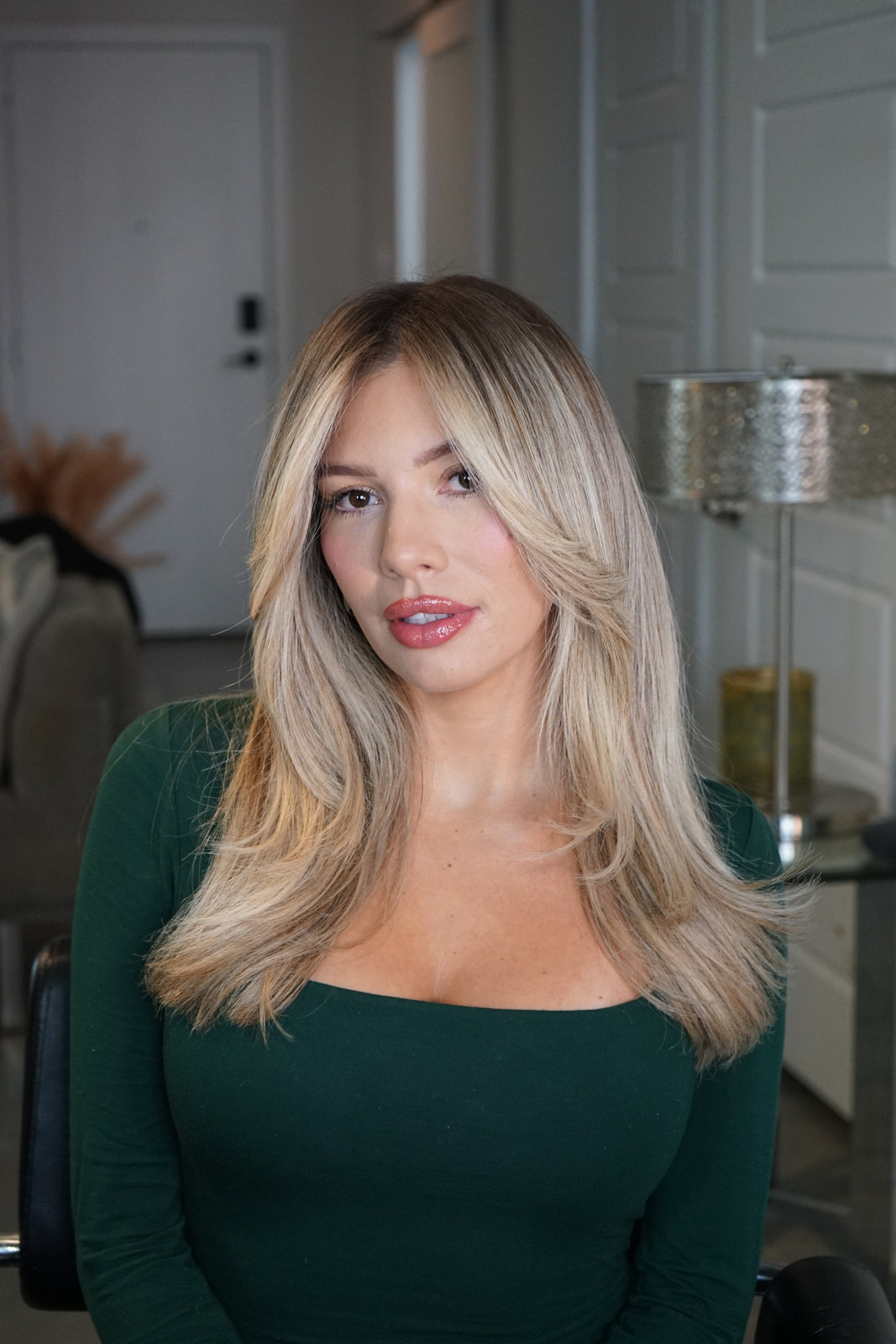 Platinum Blonde Lob With Root Shadow Platinum Blonde Lob With Root Shadow — Blonde Hair Trends 2027