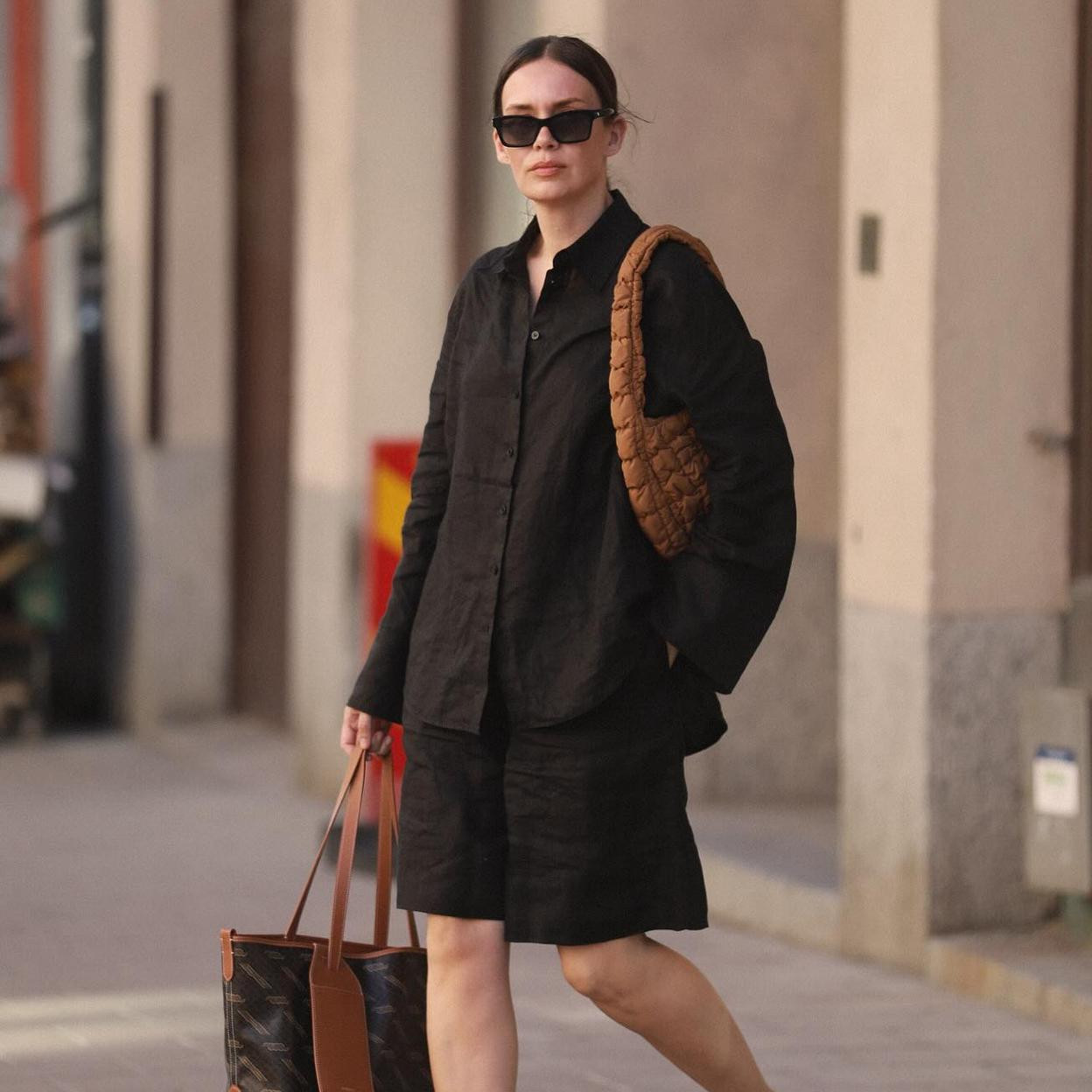 Oversized Linen Shirt Linen Shorts Outfit Idea Oversized Linen Shirt Linen Shorts Outfit Idea — Linen Outfits 2027