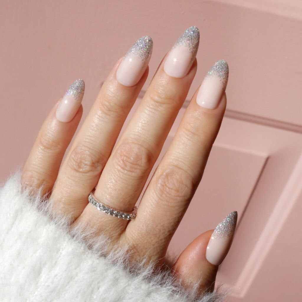 Fine Glitter Glossy Visual Idea Fine Glitter Glossy Visual Idea — Winter Glitter Nails 2027