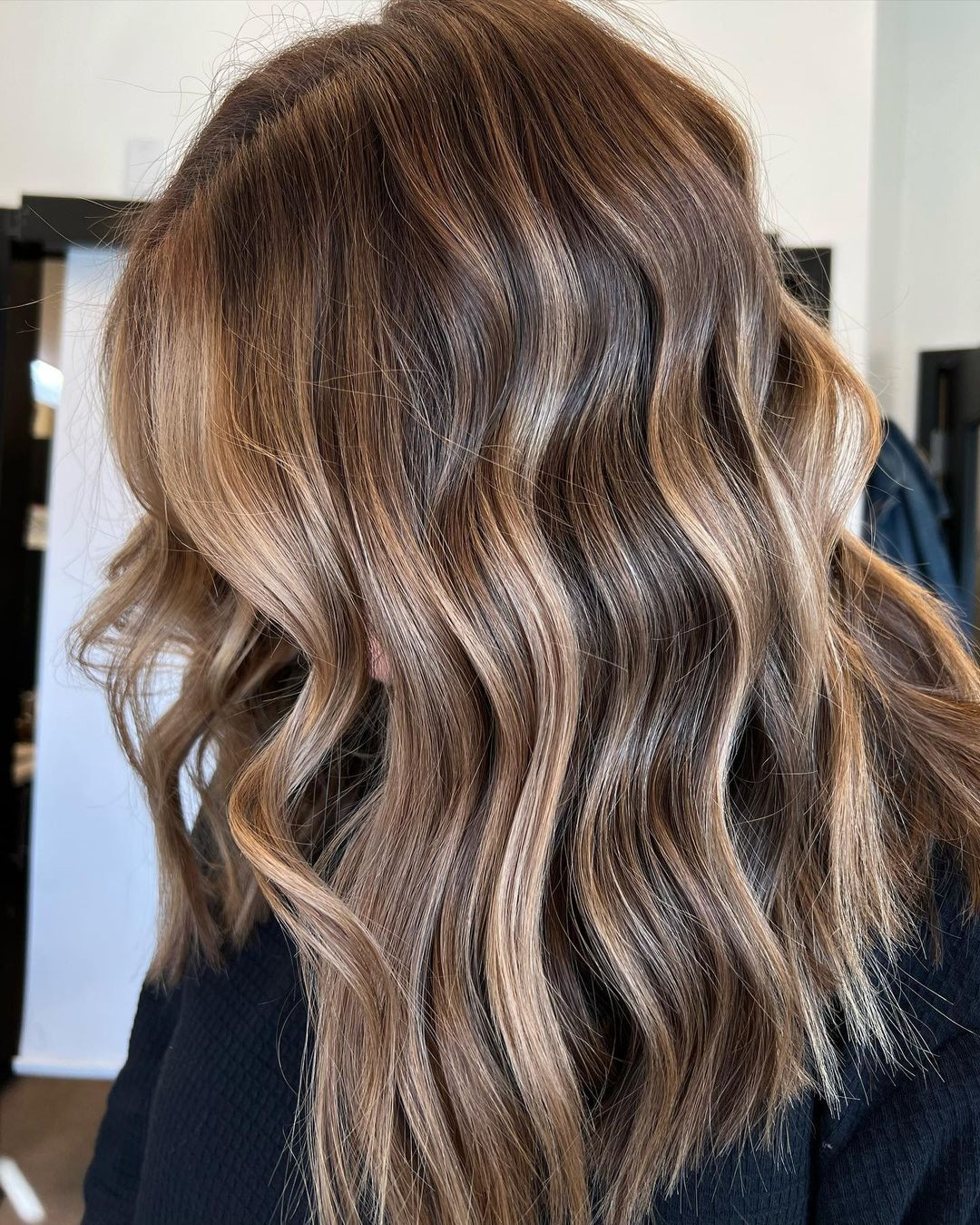 Long Layers Honey Brown With Blonde Balayage — Honey Brown Hair 2027