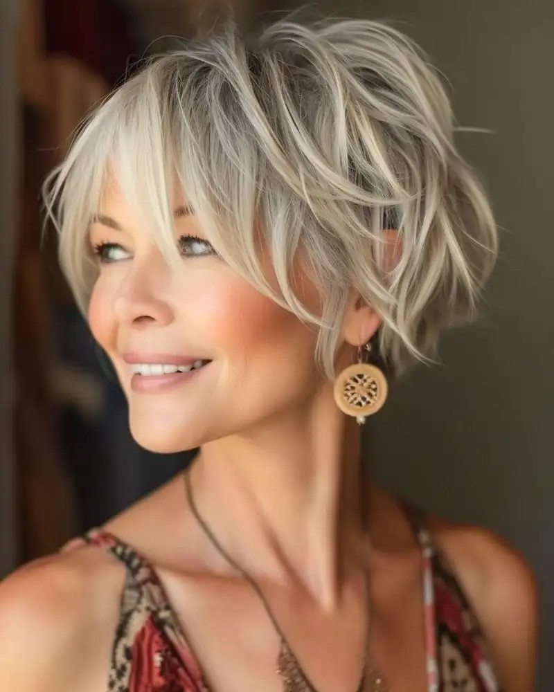 Long Side-Swept Bangs Visual Idea — Bixie Haircut 2027