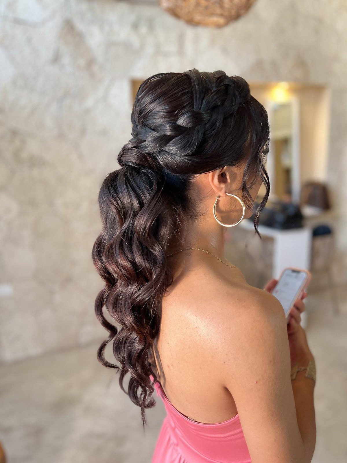 High Ponytail With Braided Crown High Ponytail With Braided Crown — Date Night Hairstyles 2027