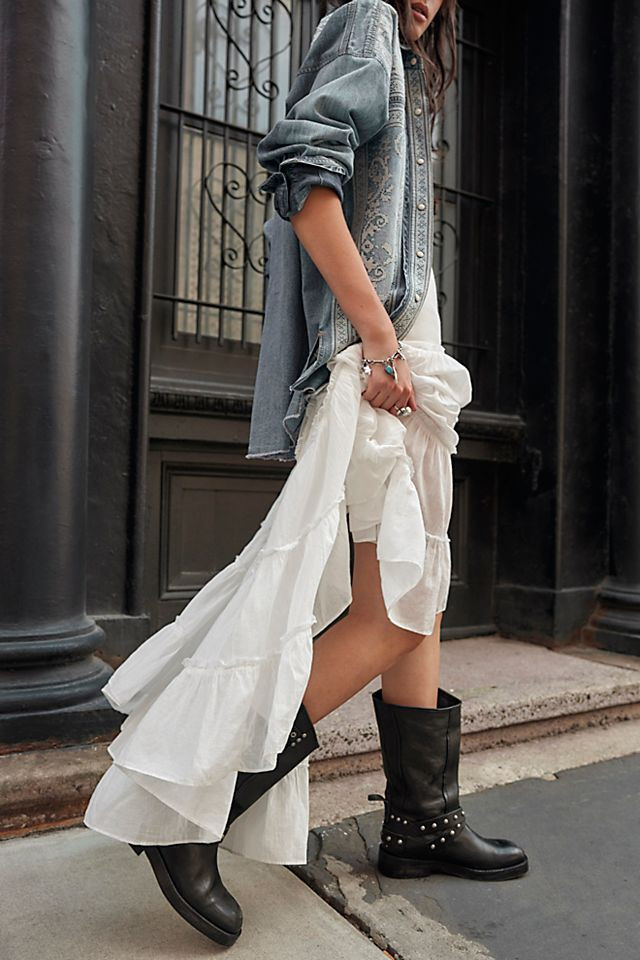 Studded Leather Boots Outfit Idea Studded Leather Boots Outfit Idea — Free People Outfits 2027