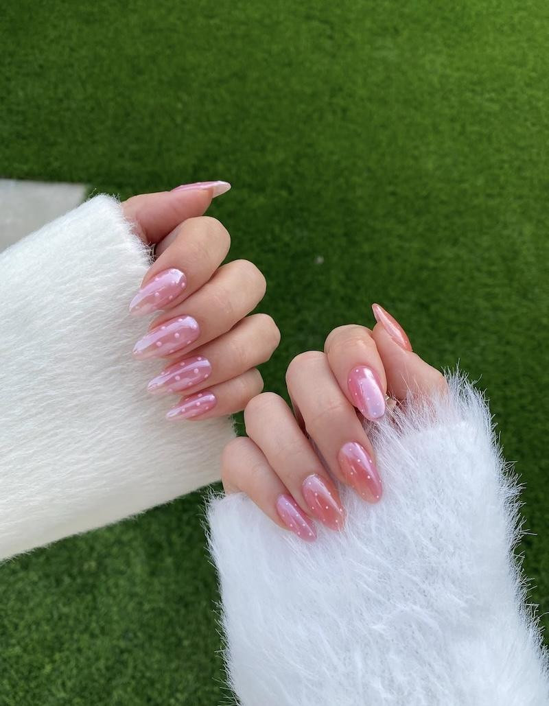 Glossy Iridescent Visual Idea Glossy Iridescent Visual Idea — Pink Nails 2027