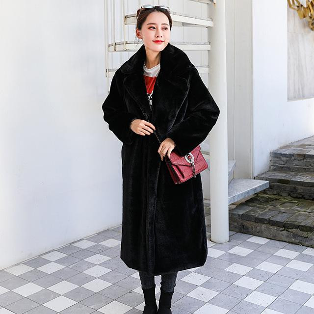 Long Black Faux Fur Coat Outfit Idea — Winter Everyday Outfits 2027