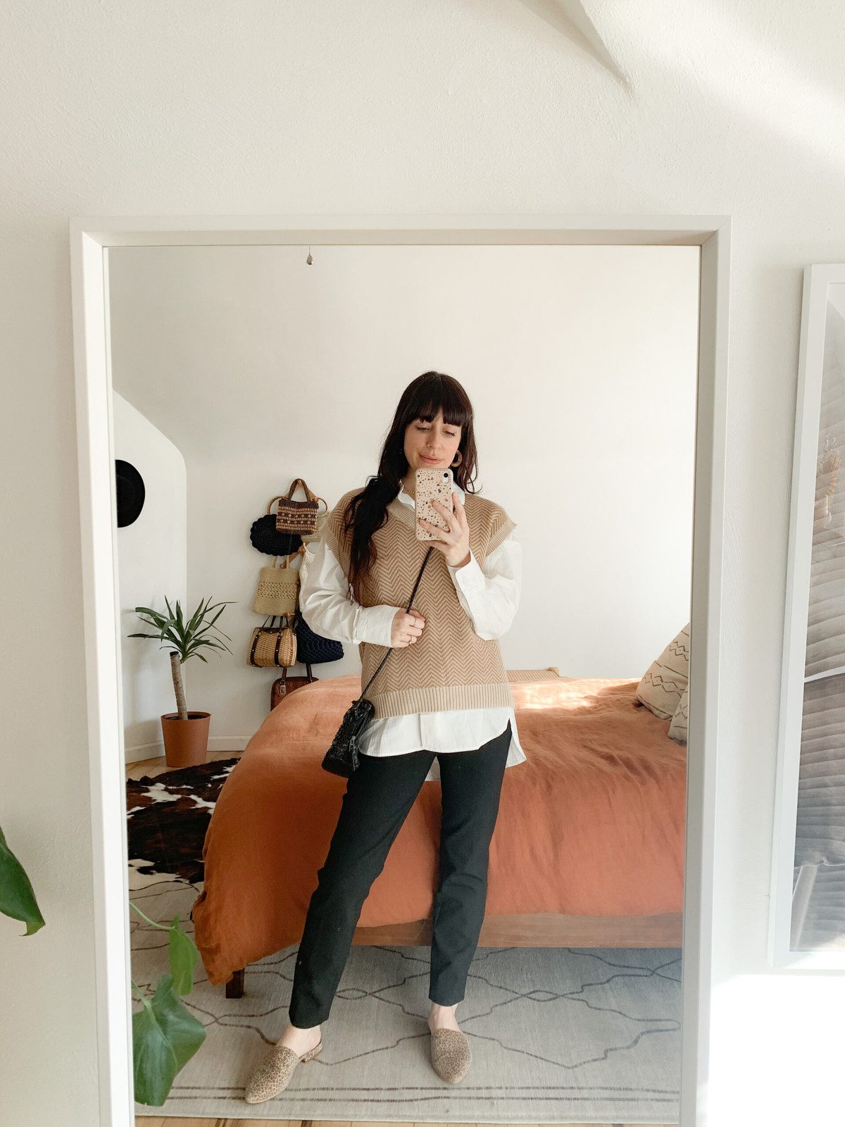 Leopard Print Flats Outfit Idea Leopard Print Flats Outfit Idea — Sweater Vest Outfits 2027