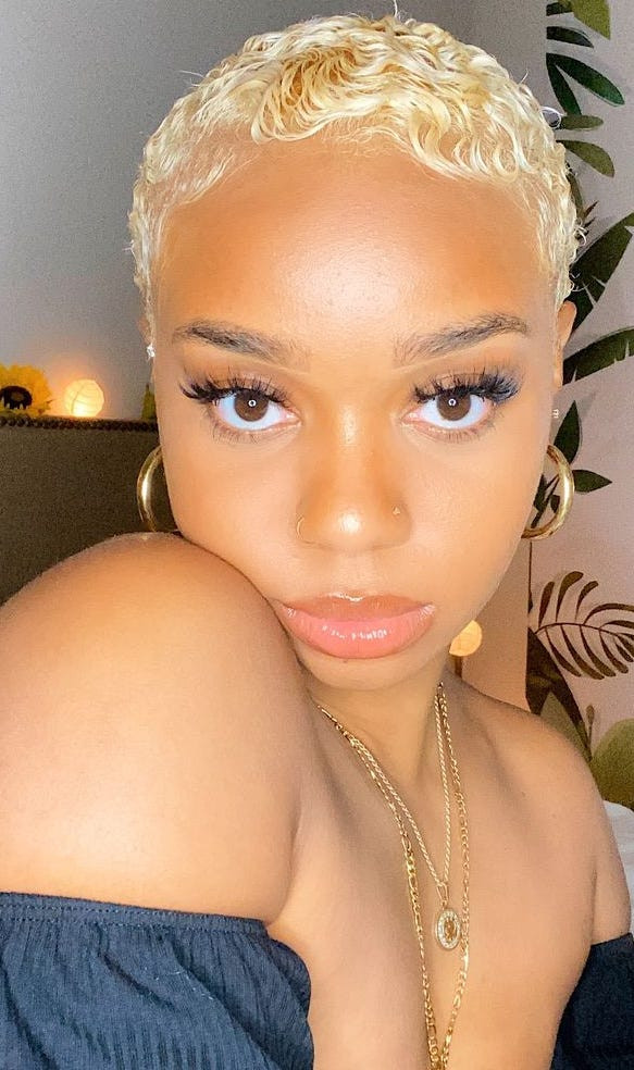Platinum Buzz With Finger Waves Platinum Buzz With Finger Waves — Blonde Buzz Cut 2027