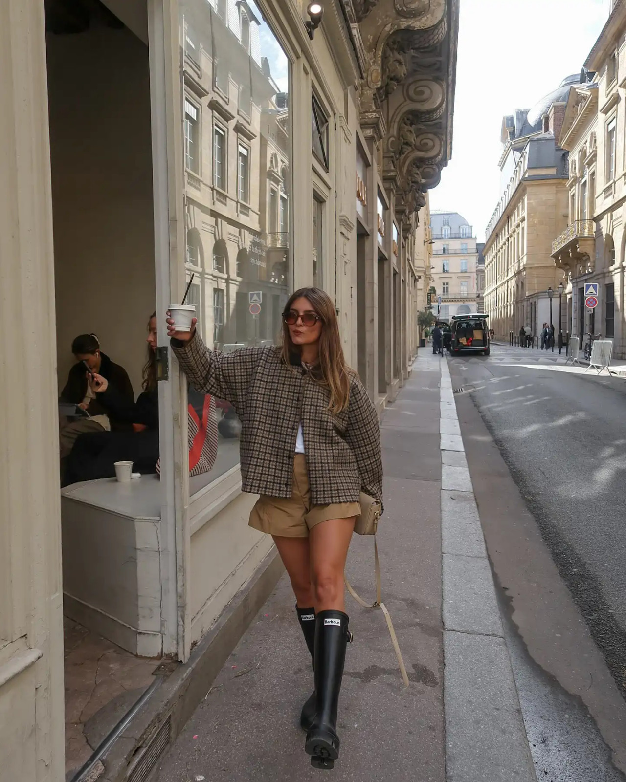 Urban Edge: Plaid Jacket, Shorts, and Tall Boots — Spring Capsule Wardrobe 2027