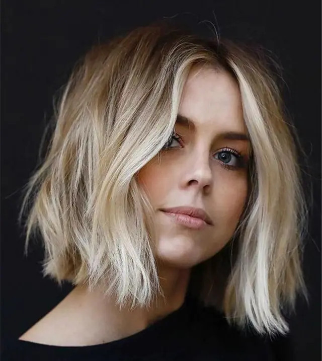Textured Ash Blonde Bob With Root Shadow Textured Ash Blonde Bob With Root Shadow — Aesthetic Hairstyles 2027