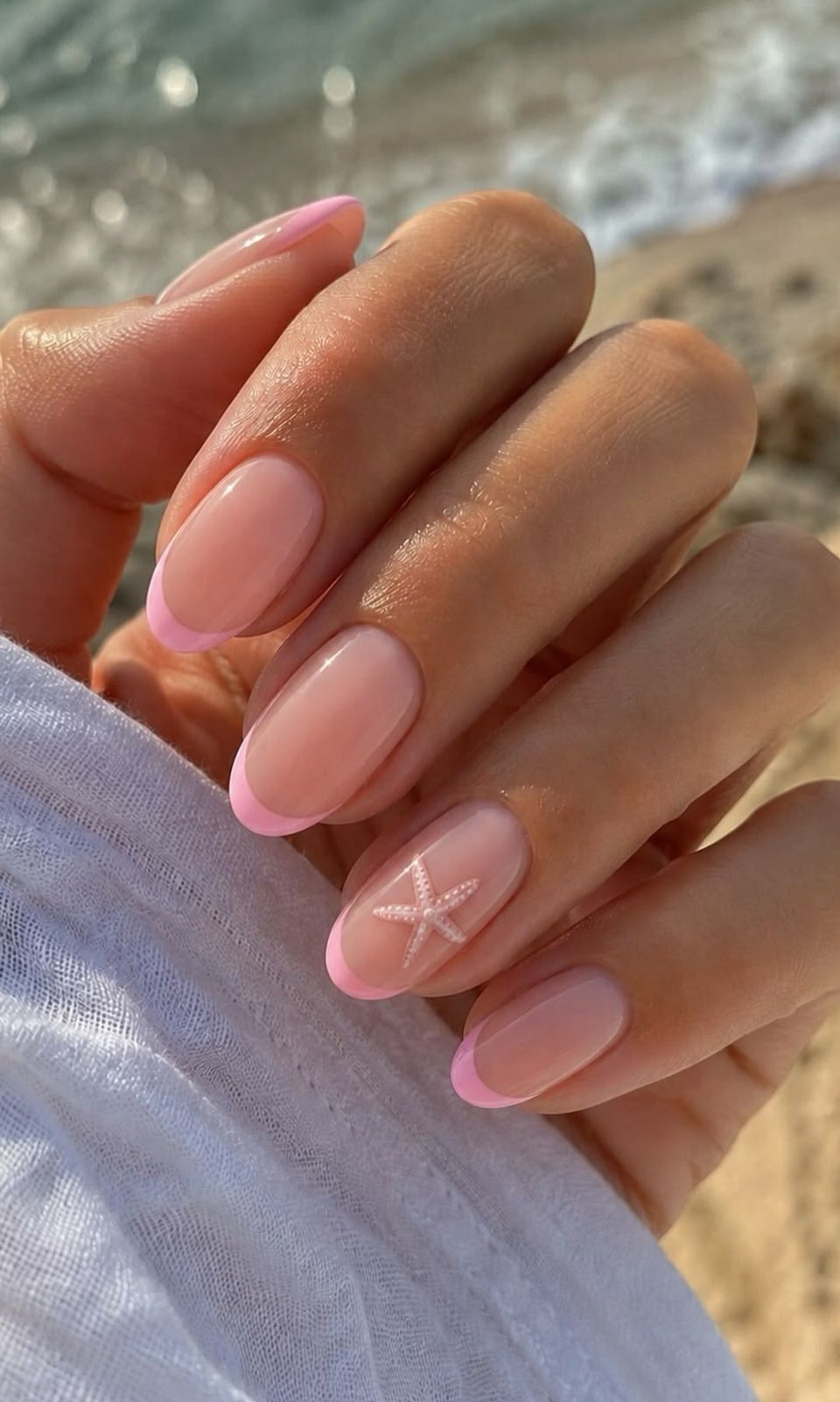 Summer Beach Visual Idea Summer Beach Visual Idea — Summer French Tip Nails 2027
