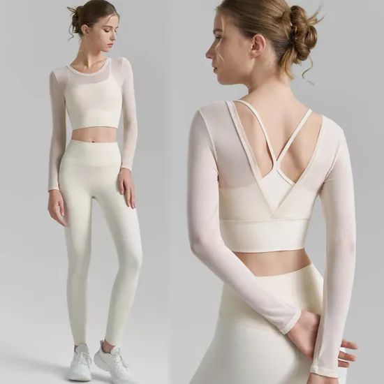 Fitness Mesh Top With Leggings — Mesh Top Outfits 2027