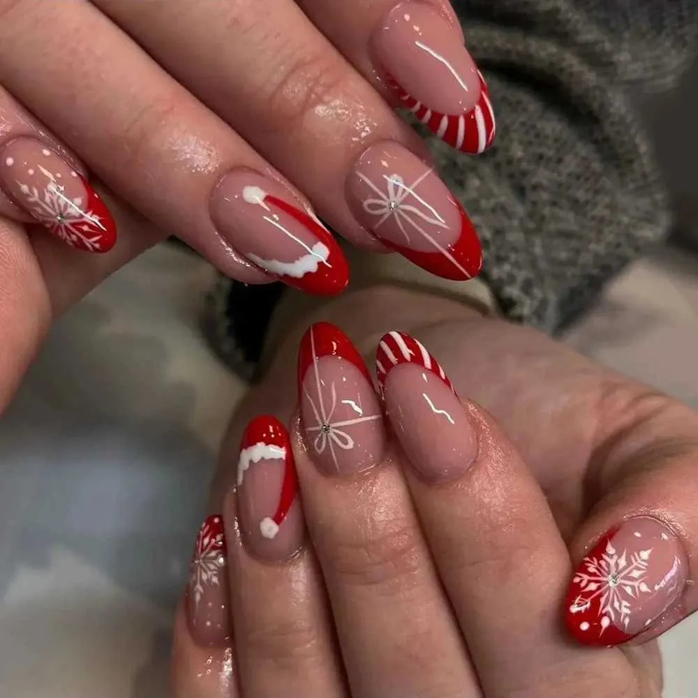 Clean Lines Smooth Cuticle Work Visual Idea Clean Lines Smooth Cuticle Work Visual Idea — Christmas Almond Nails 2026