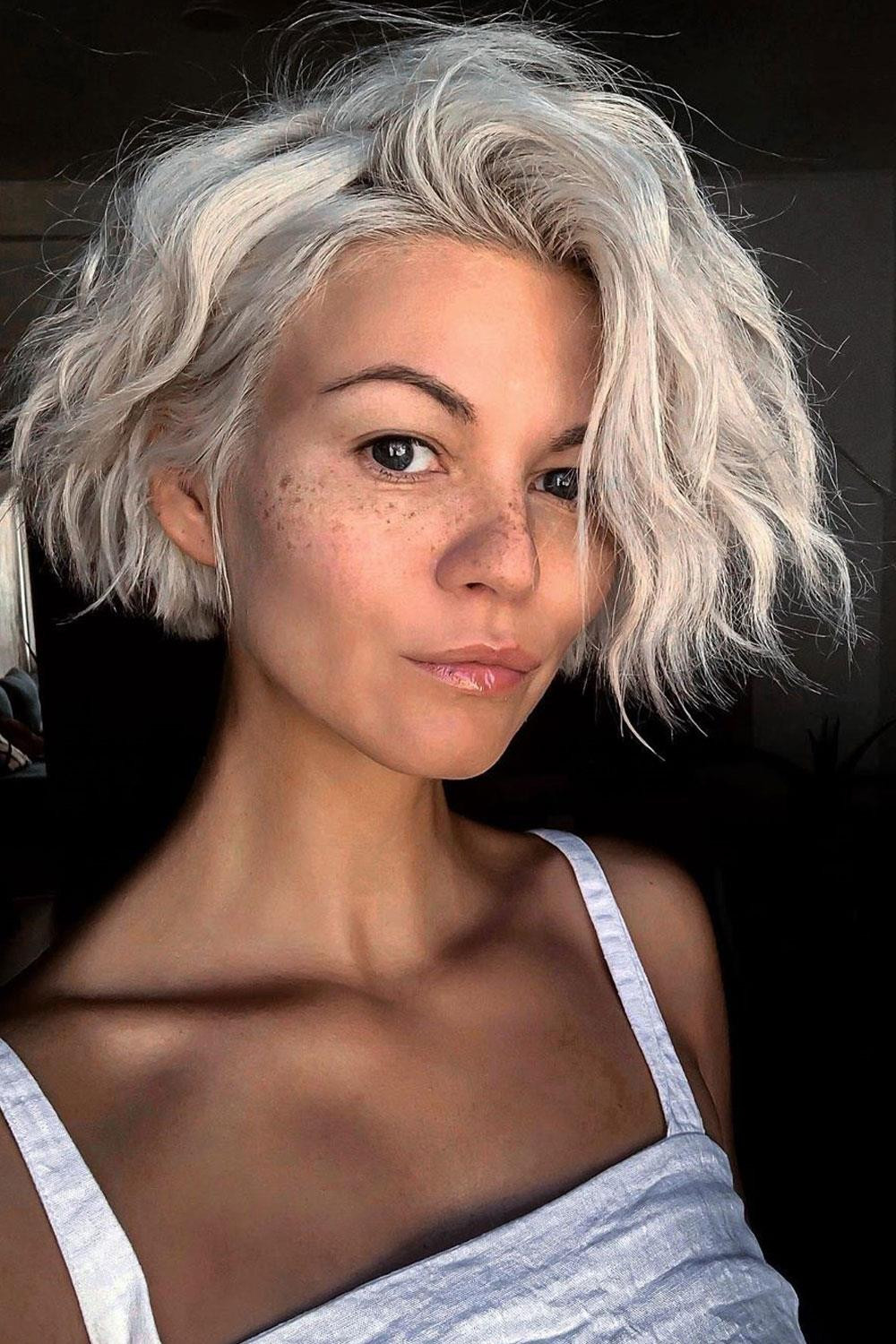 Tousled Platinum Bob Tousled Platinum Bob — White Hair 2027