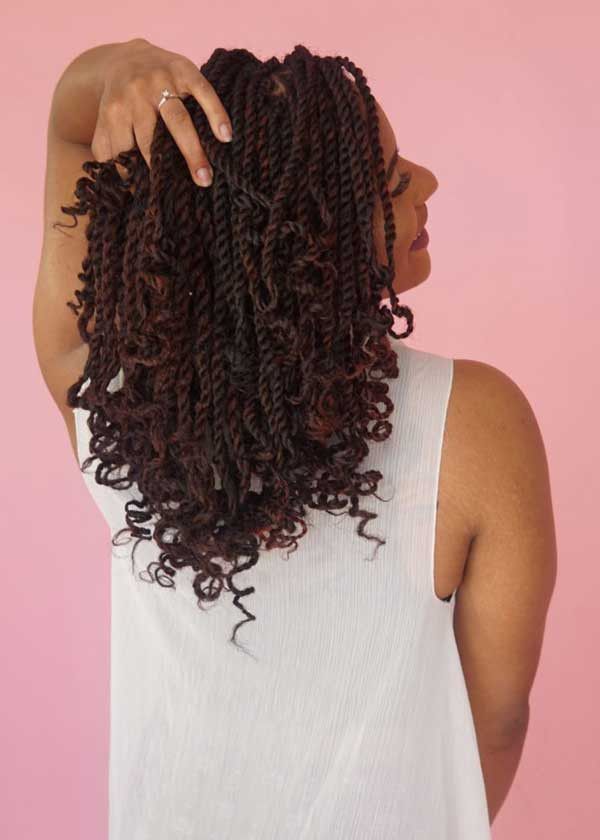 Dark Brown Kinky Twists With Red Hues Dark Brown Kinky Twists With Red Hues — Kinky Twists 2027