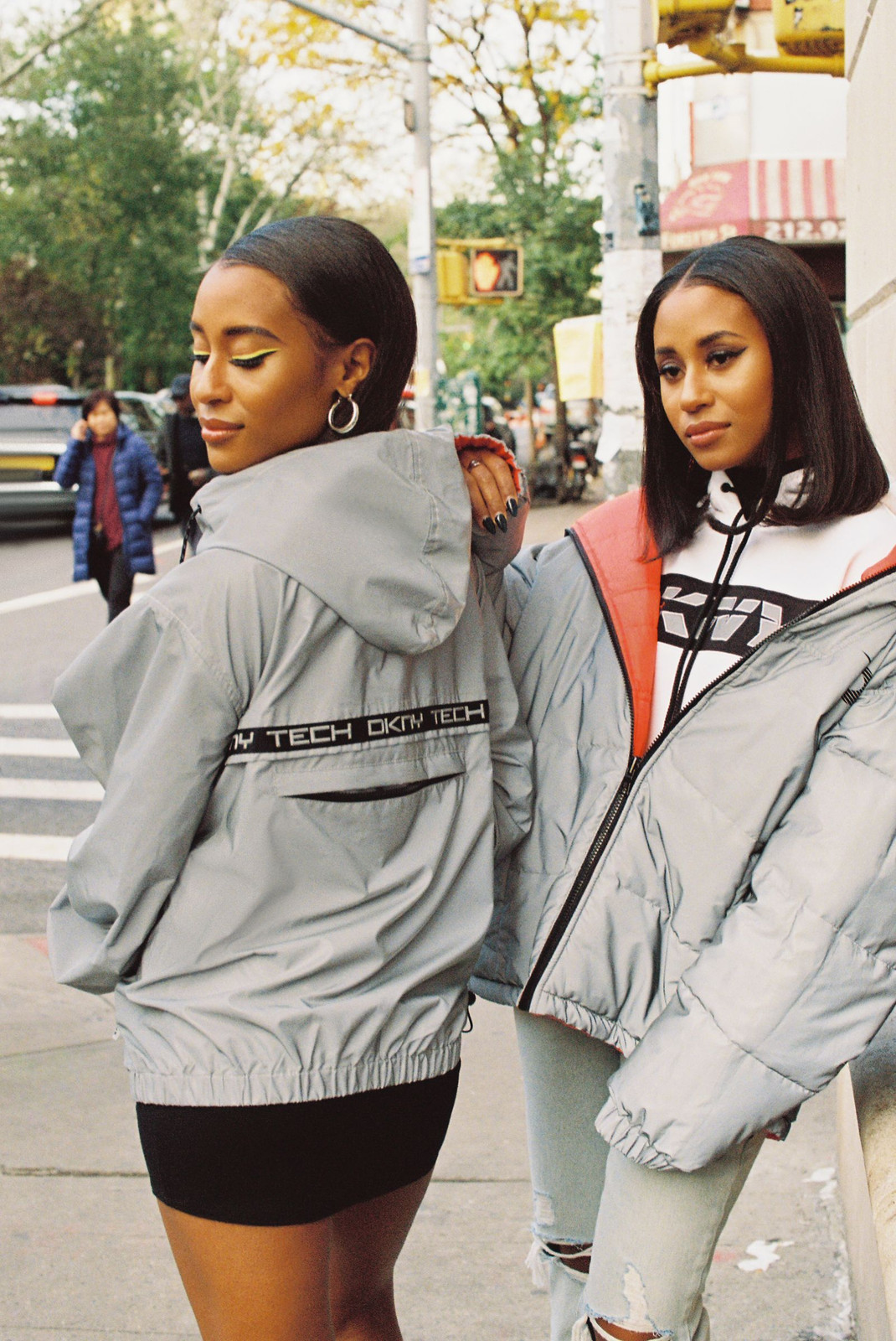 Hooded Tech Jacket and Mini Skirt: Urban Streetwear Edge Hooded Tech Jacket and Mini Skirt: Urban Streetwear Edge — Urban Outfitters Outfits 2027