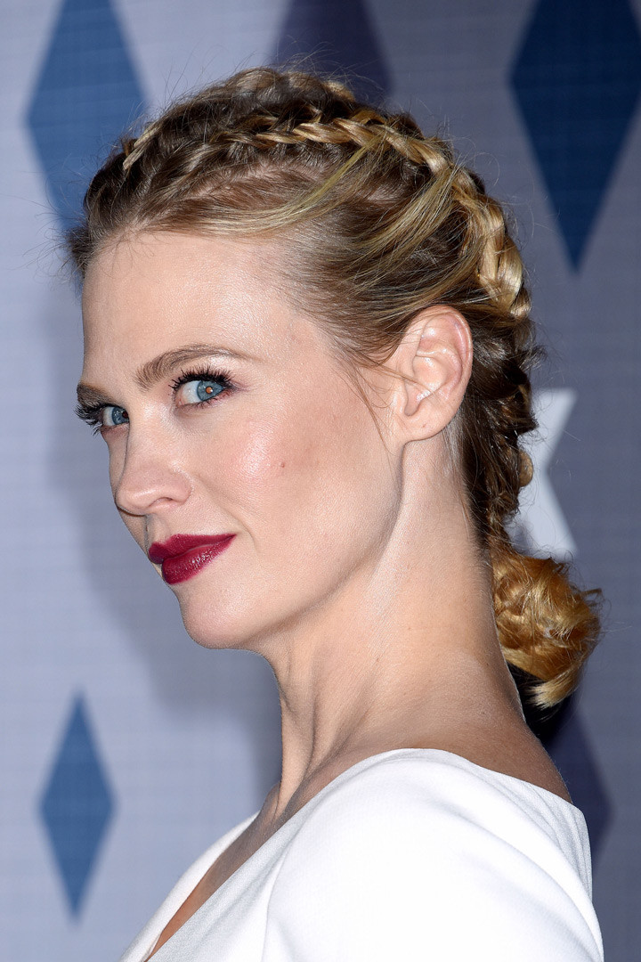 Blonde Dutch Braids Into Low Bun Blonde Dutch Braids Into Low Bun — Christmas Braids 2026