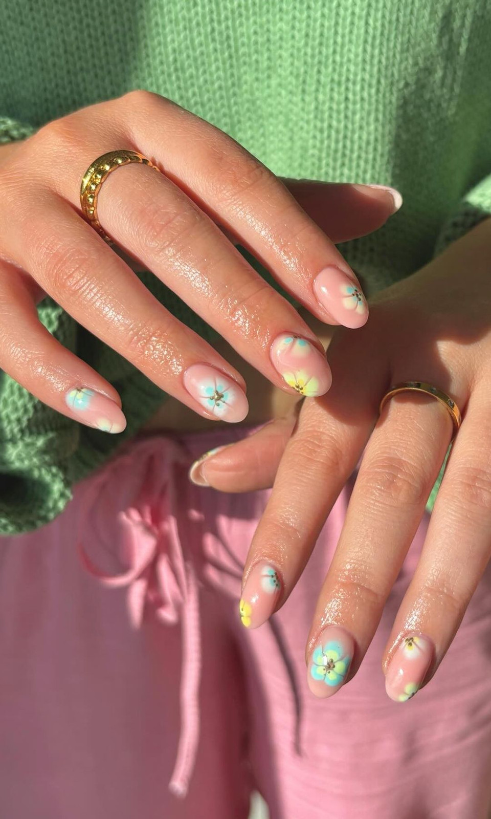 Small Colorful Floral Motifs Visual Idea — Nail Designs 2027