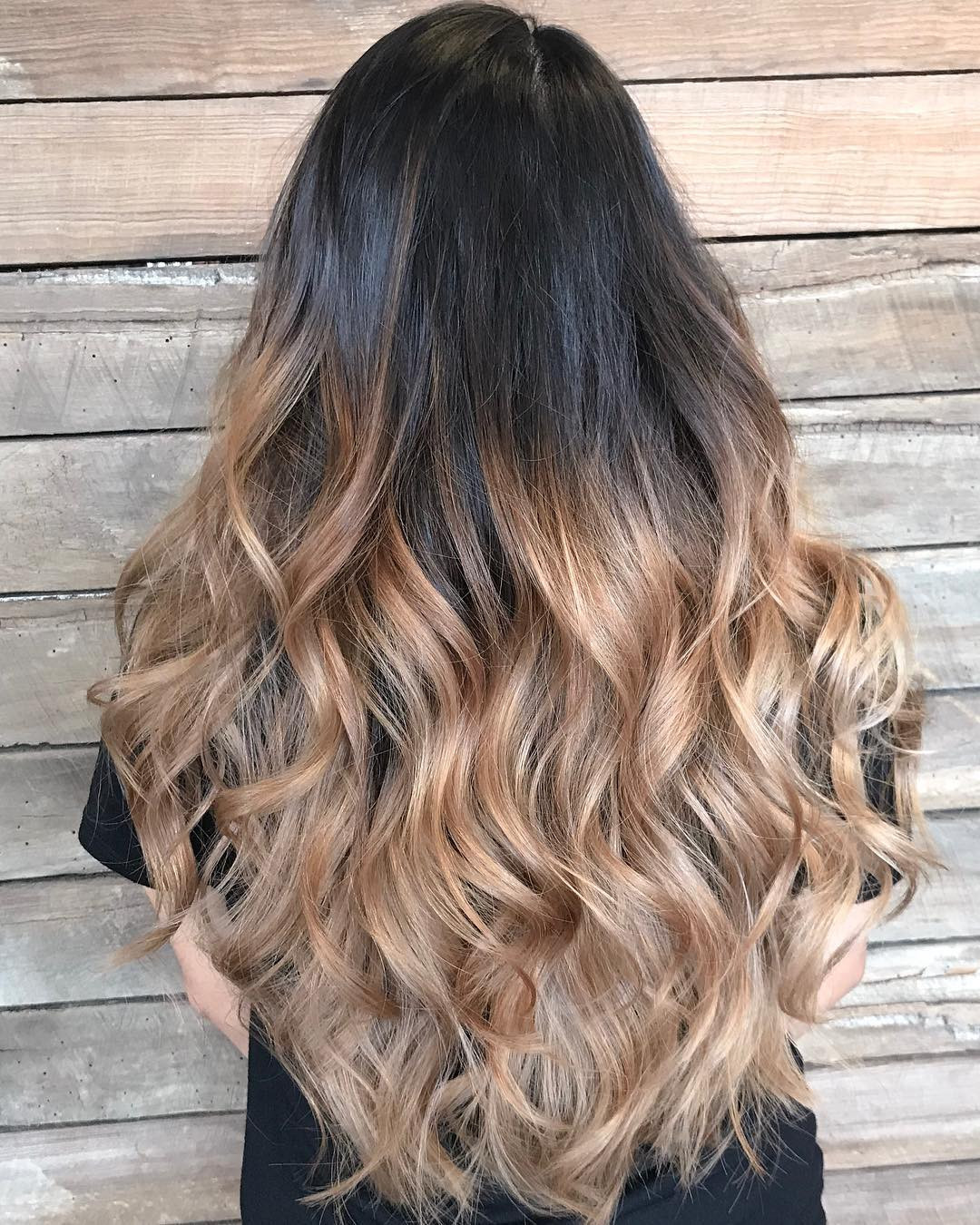 Visual Idea — Thick Hair Styled In Loose Waves — Blonde Ombre Hair 2027