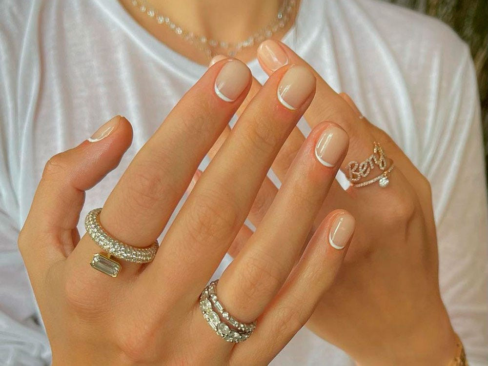 Visible Visual Idea — Wedding French Tip Nails 2027
