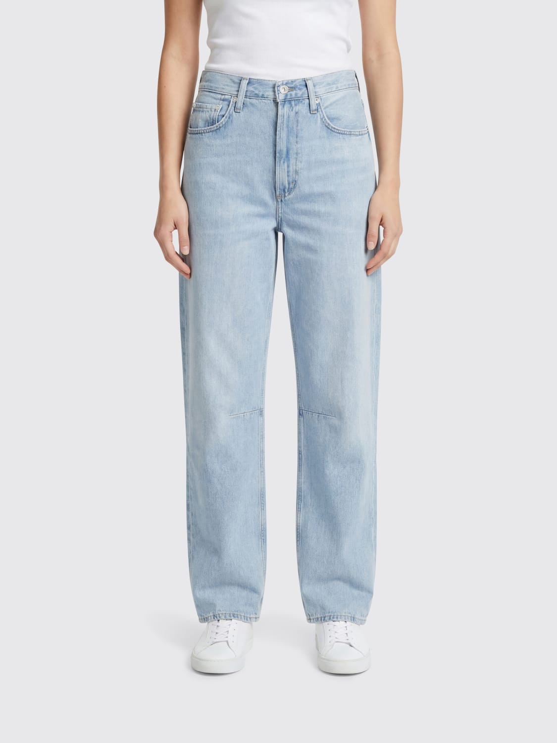 Effortless Cool: Baggy Jeans with a Denim Shirt and Coat Effortless Cool: Baggy Jeans with a Denim Shirt and Coat — High Waisted Jeans 2027