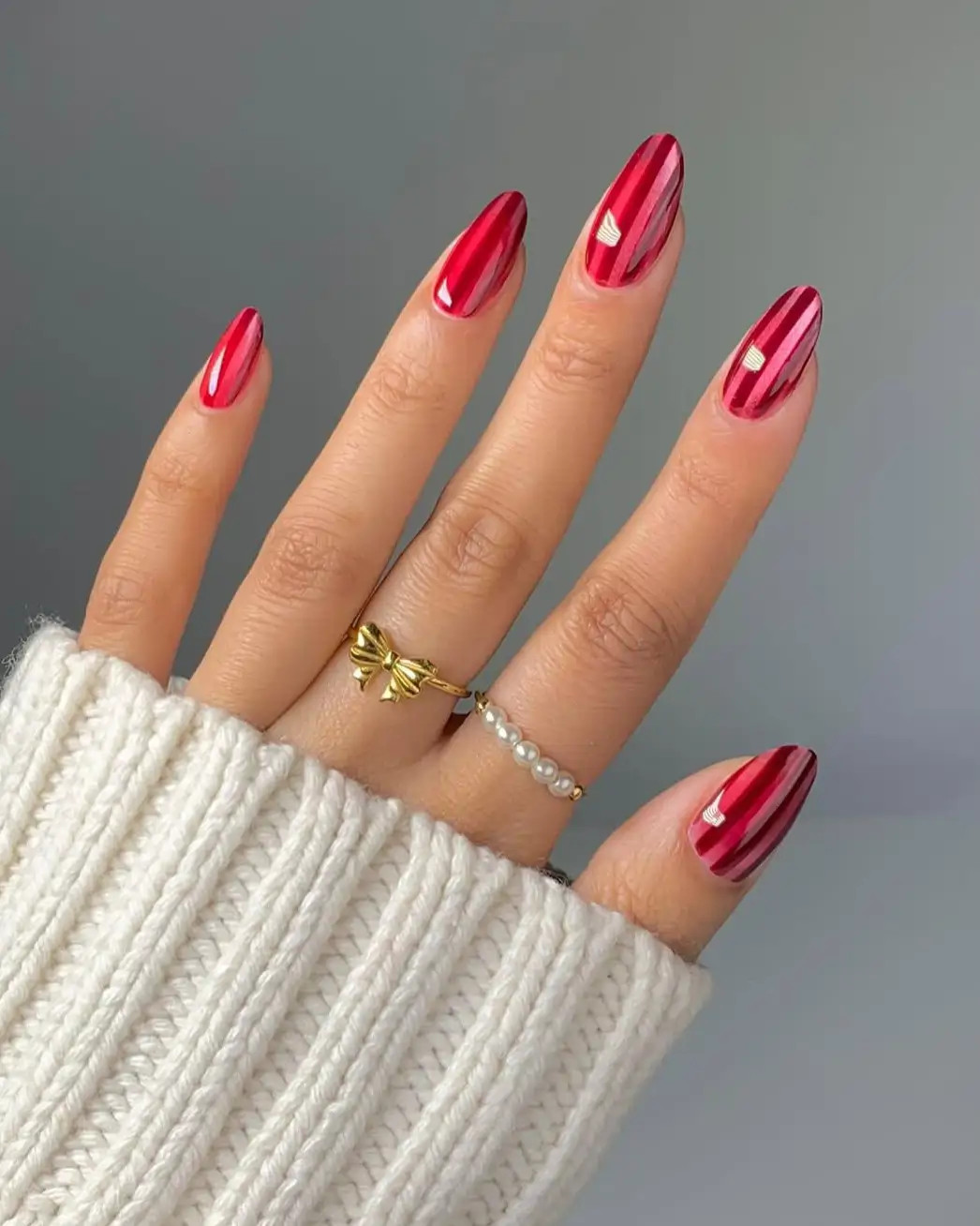 Glossy With Metallic Sheen Visual Idea — Birthday Nails 2027