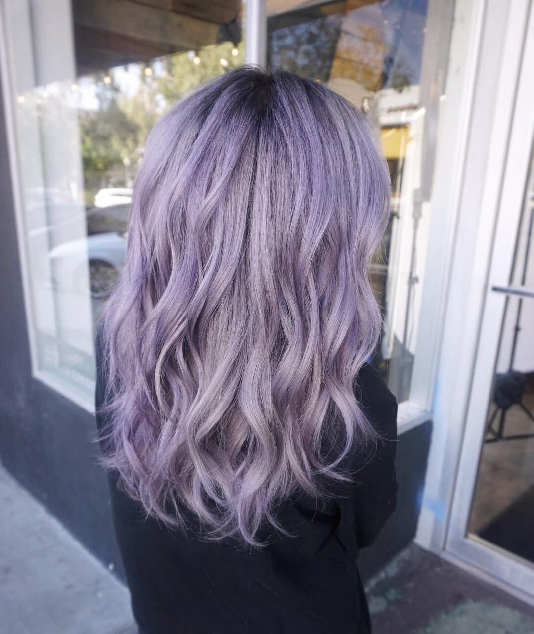 Pastel Lavender Balayage On Dark Base Pastel Lavender Balayage On Dark Base — Lavender Hair 2027