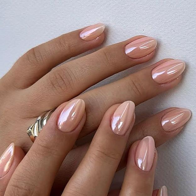 Visual Idea — Pink Chrome Nails 2027