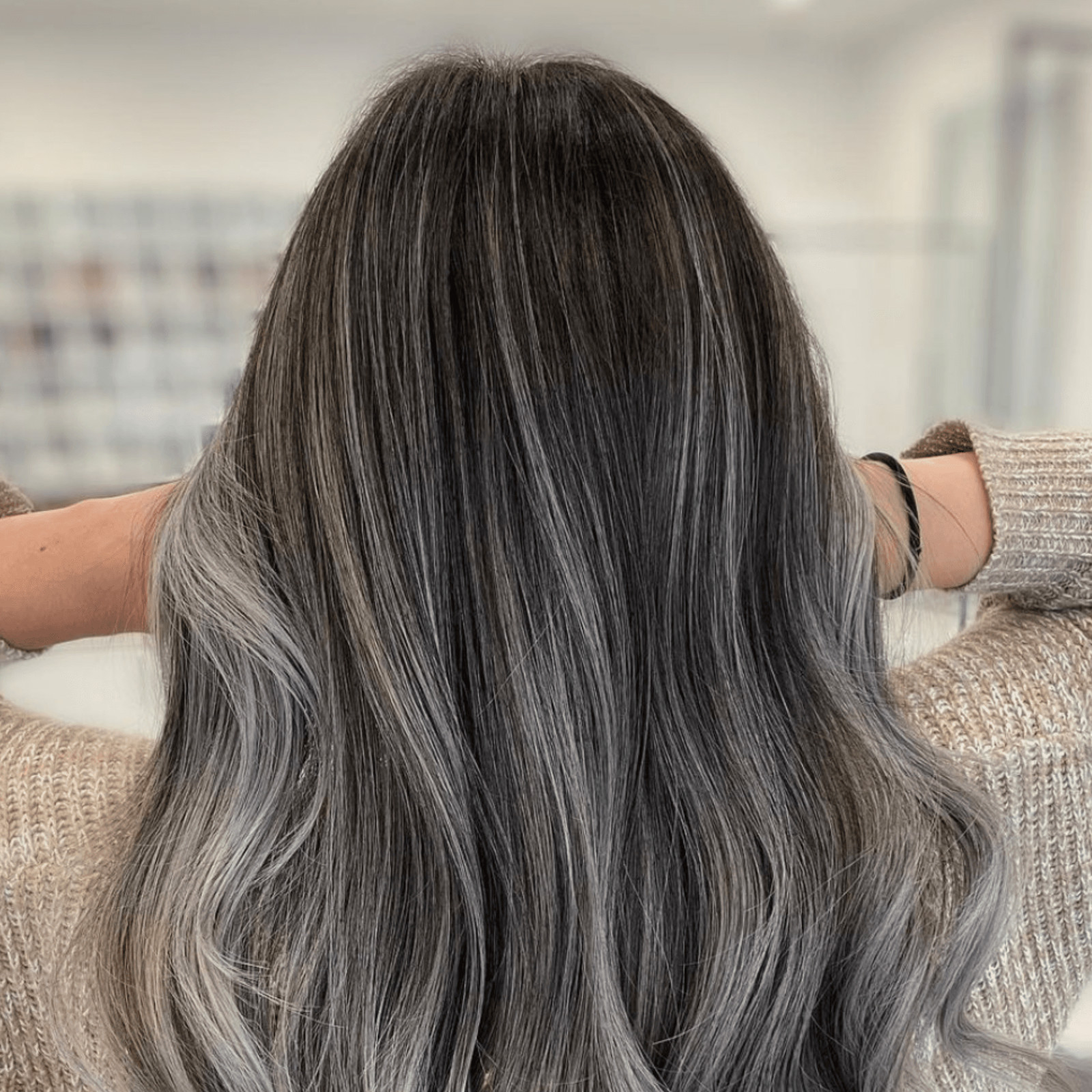 Layers Visual Idea — Gray Hair Color 2027