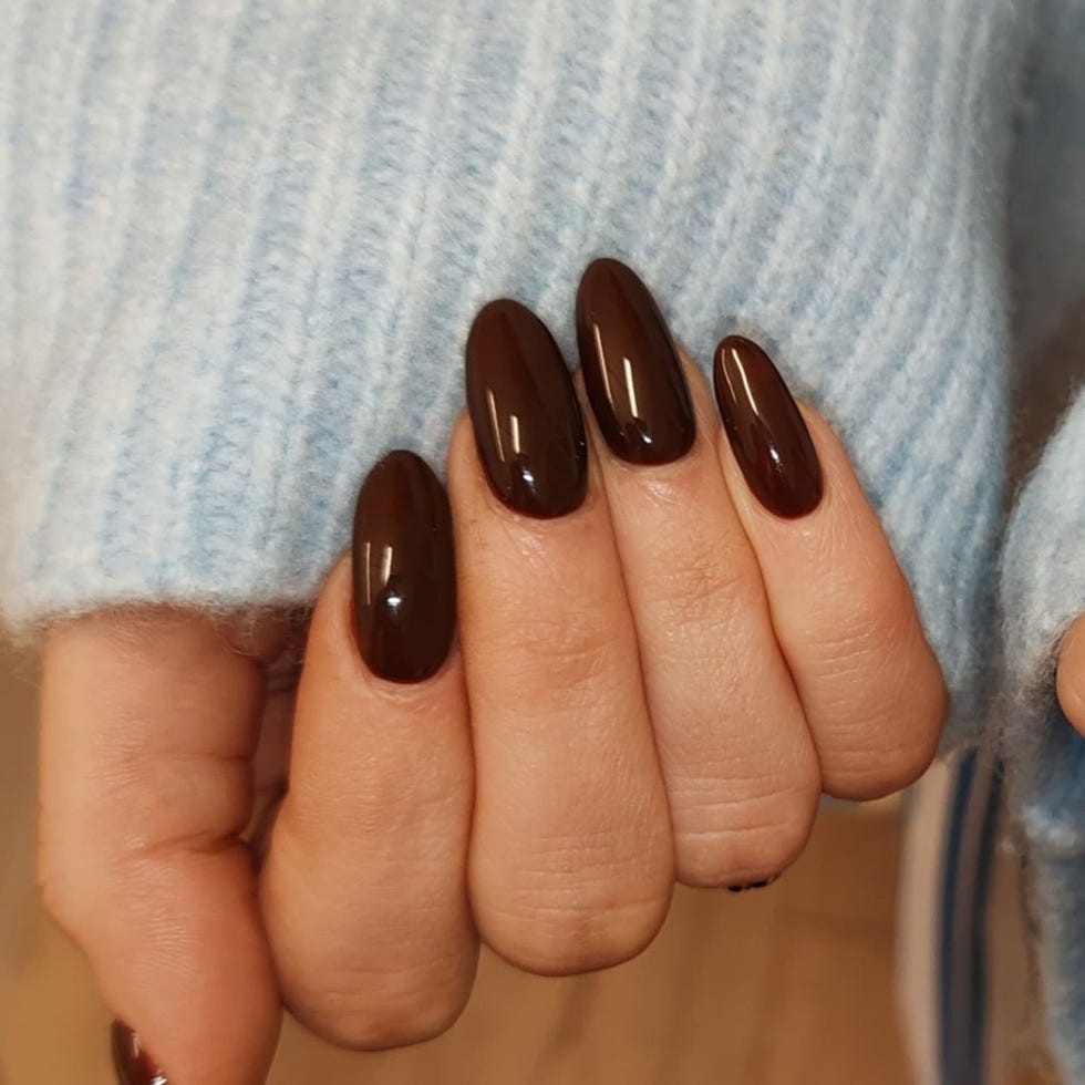 None Visual Idea None Visual Idea — Chocolate Brown Nails 2027