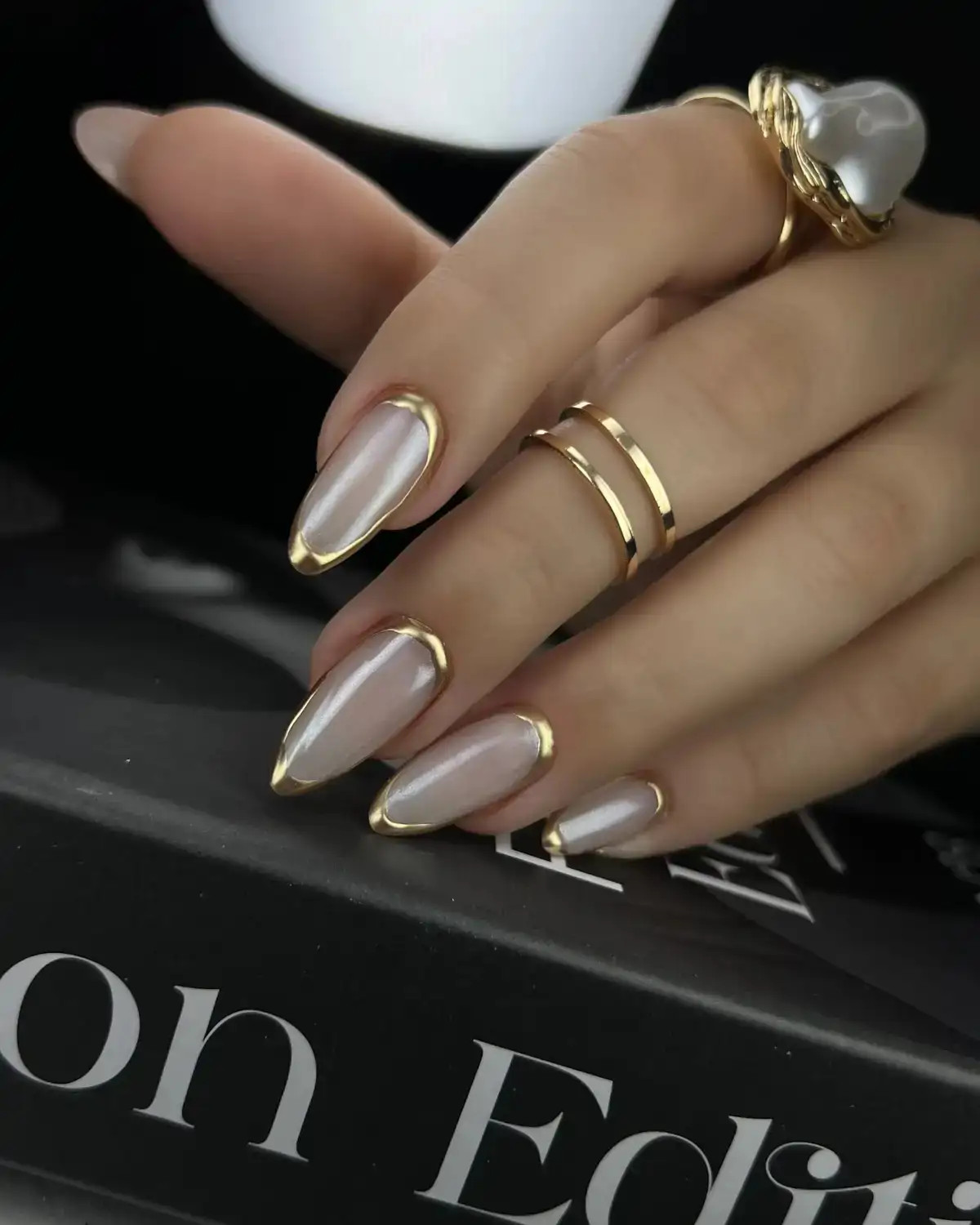 Glossy Pearlescent Visual Idea Glossy Pearlescent Visual Idea — Engagement Nails 2027
