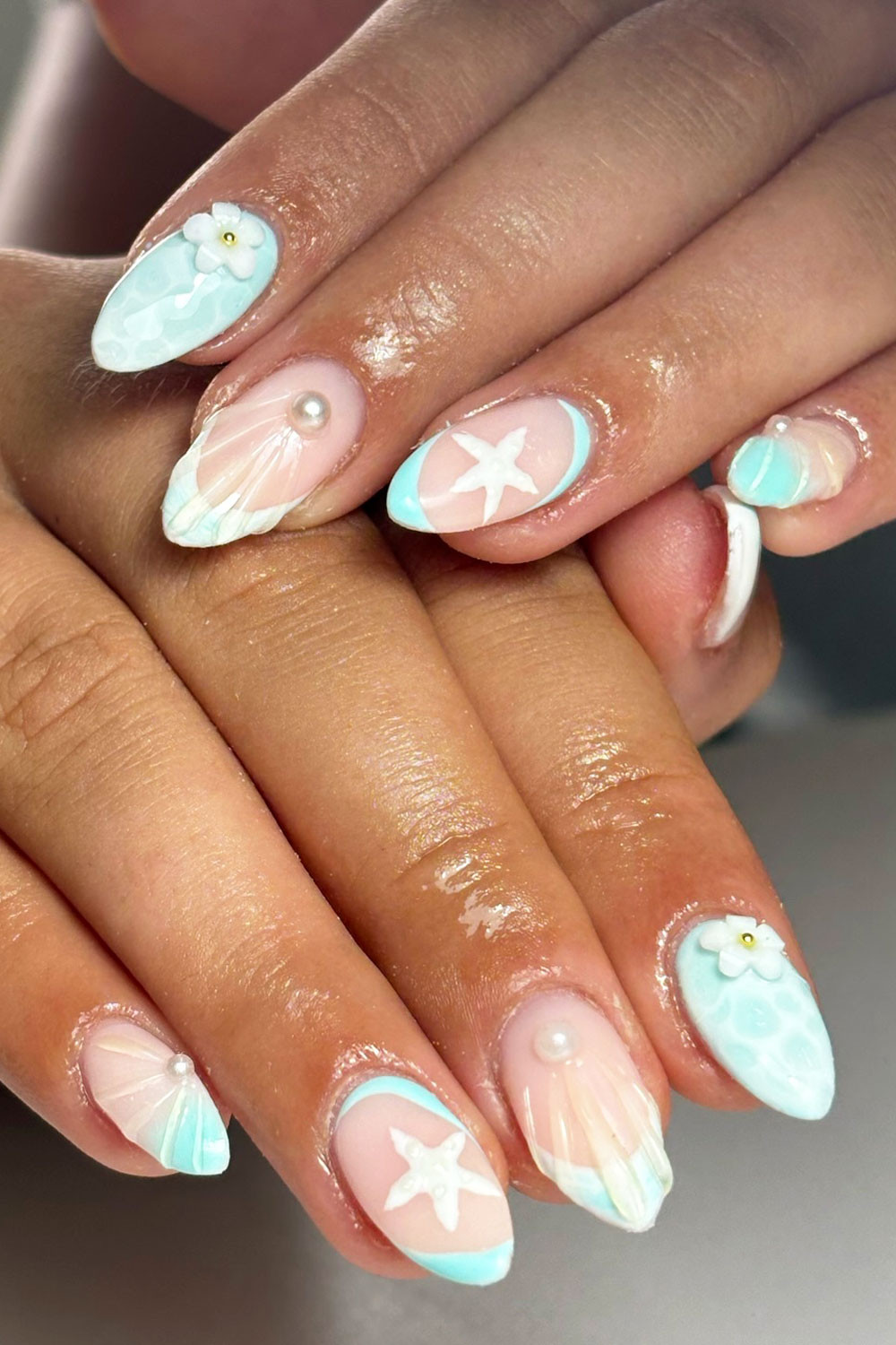Oceanic Waves and Pearls Oceanic Waves and Pearls — Hawaii Nails 2027