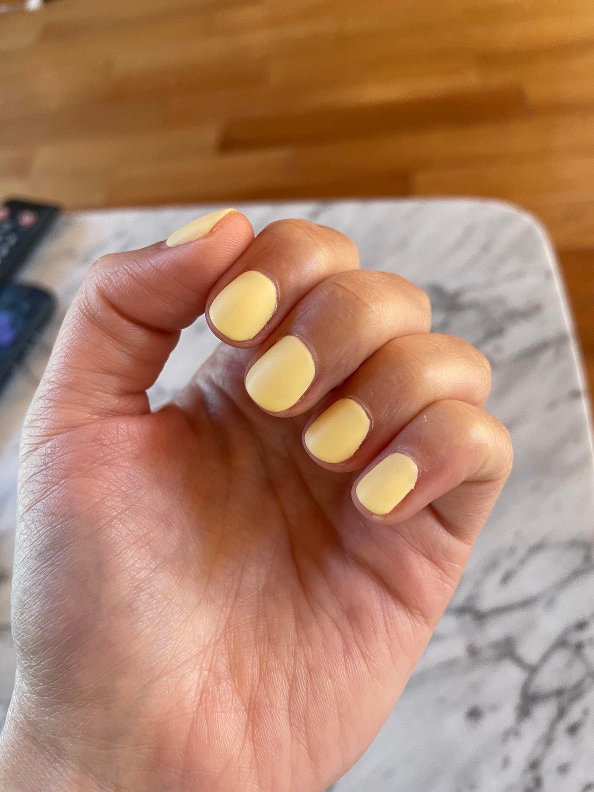 Matte Pastel Yellow Rounded Square Matte Pastel Yellow Rounded Square — Yellow Summer Nails 2027