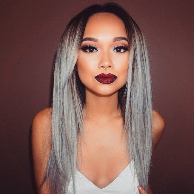 Ash Grey With Silver Highlights — Gray Hair Color 2027