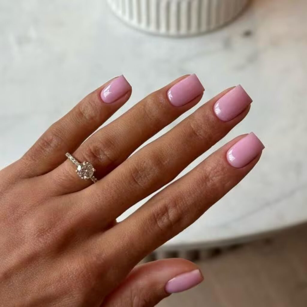 Minimalist Chic Milky Pale Pink Glossy Minimalist Chic Milky Pale Pink Glossy — Coachella Nails 2027