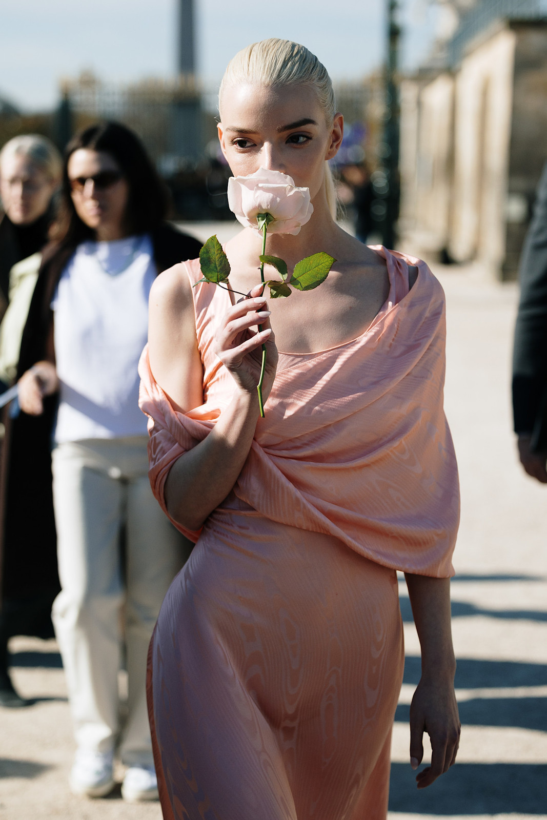 Pale Pink Silk Draped Dress for Events — Vanilla Girl Outfits 2027