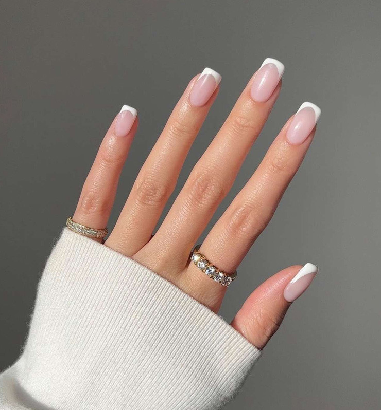 Classic French Tip On All Nails Visual Idea Classic French Tip On All Nails Visual Idea — Summer French Tip Nails 2027