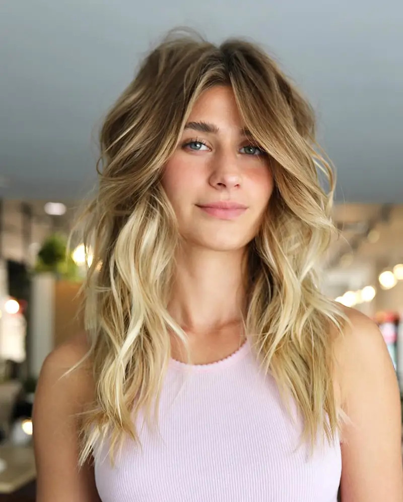 Shoulder-Length Shag With Side Part Shoulder-Length Shag With Side Part — Bangs 2027 for Thick Hair