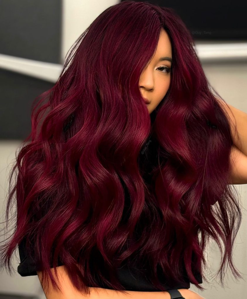 Vibrant Multi-Dimensional Deep Red Waves Vibrant Multi-Dimensional Deep Red Waves — Mulled Wine Hair 2027