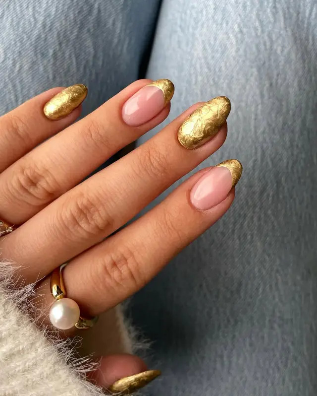 Sheer Pink Gold Visual Idea Sheer Pink Gold Visual Idea — Gold Nails 2027