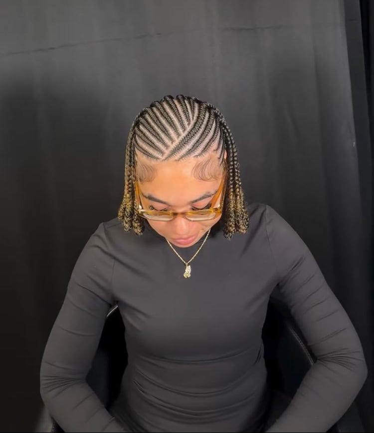 Black With Blonde Highlights Visual Idea Black With Blonde Highlights Visual Idea — Bob Braids 2027