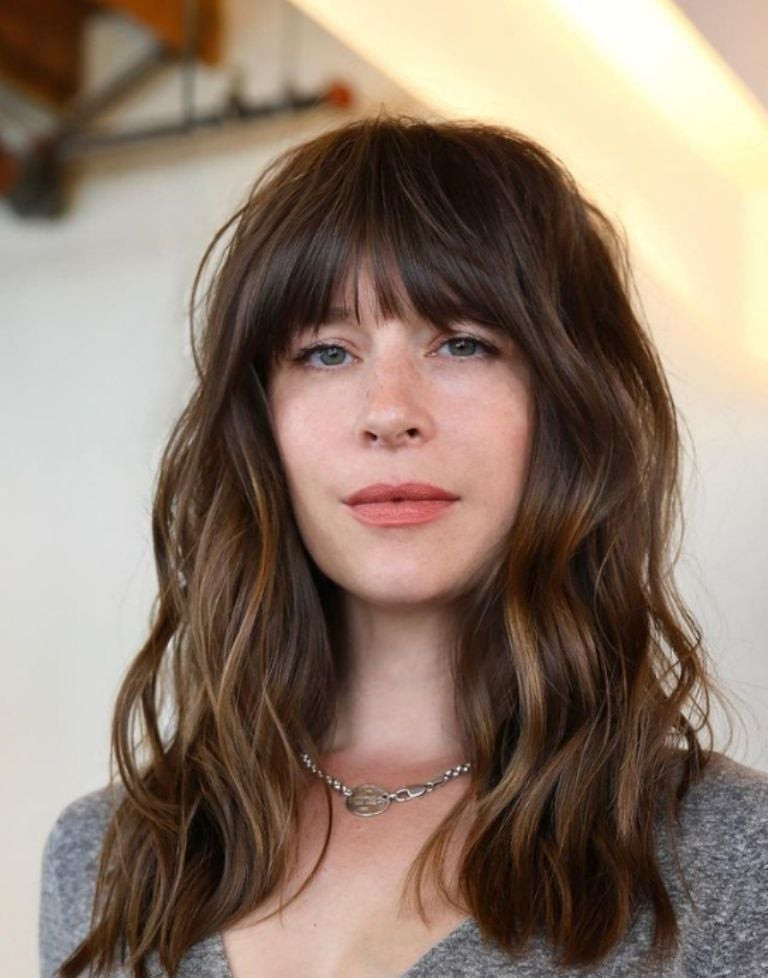 Shoulder Wavy With Curtain Bangs — Bold Bangs 2027
