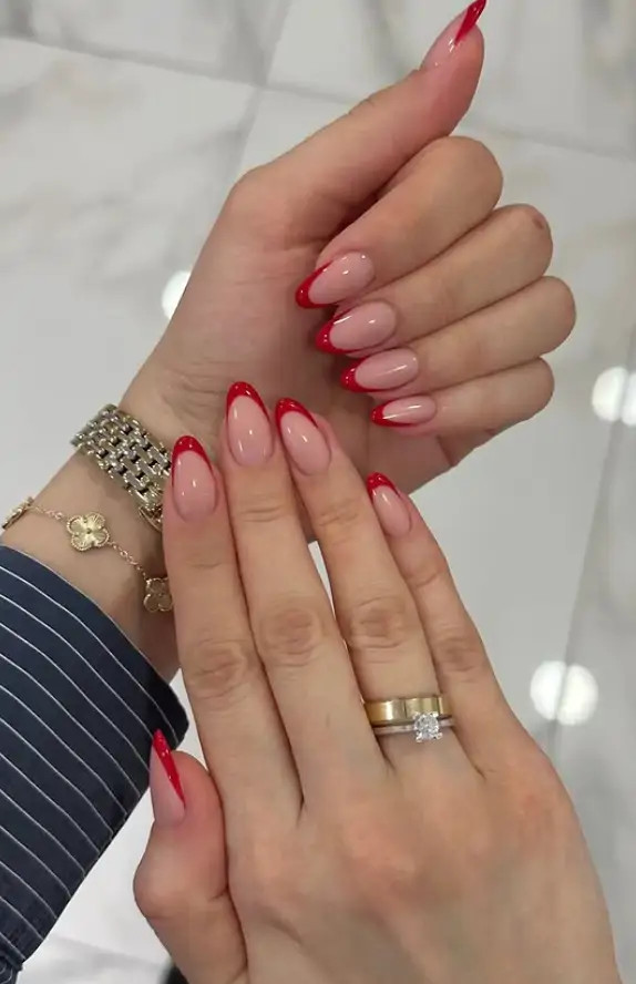 Bold Statement Visual Idea — French Tip Nails 2027