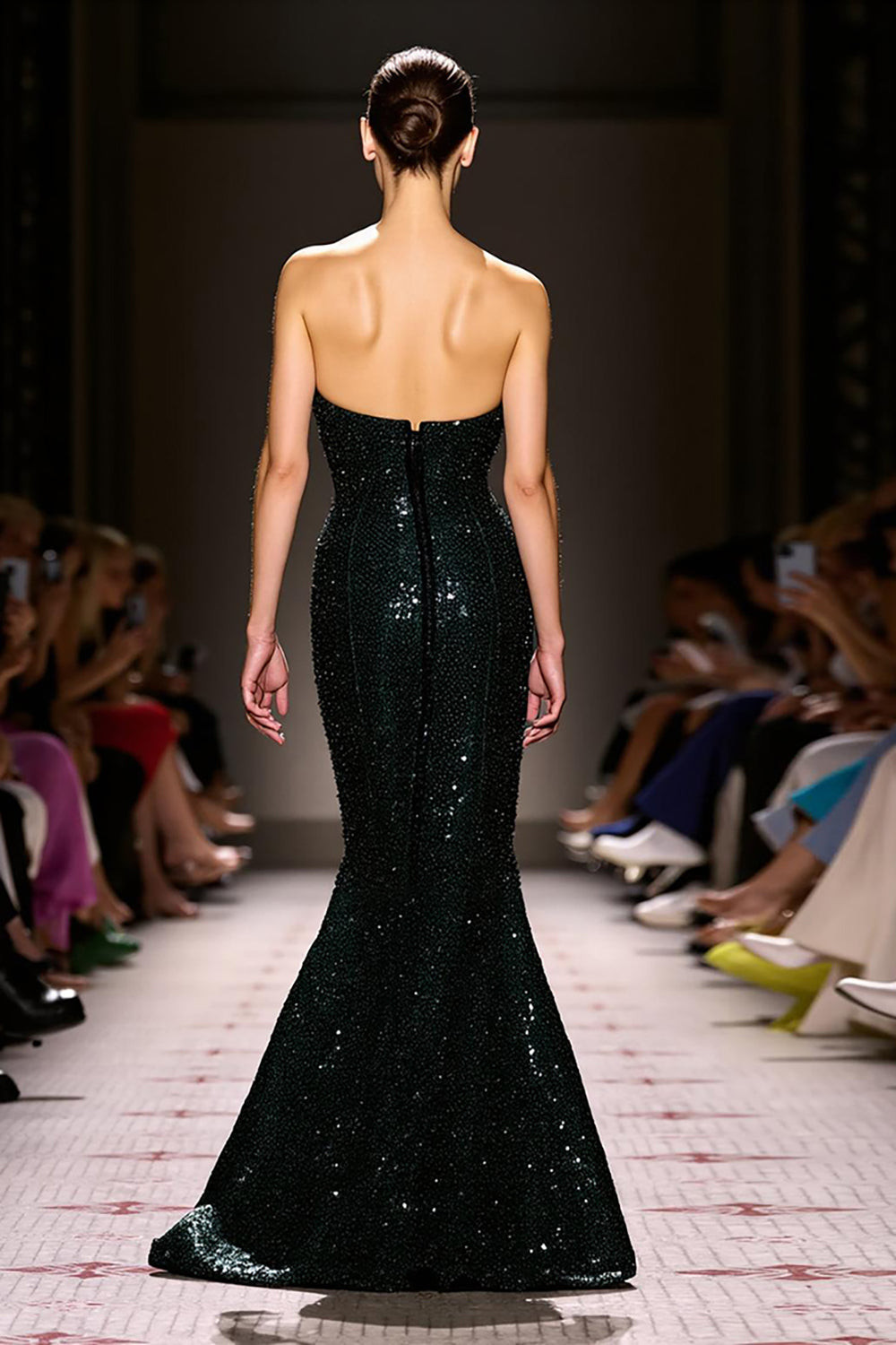 Emerald Green Sequin Mermaid Gown — Sequin Dresses 2027