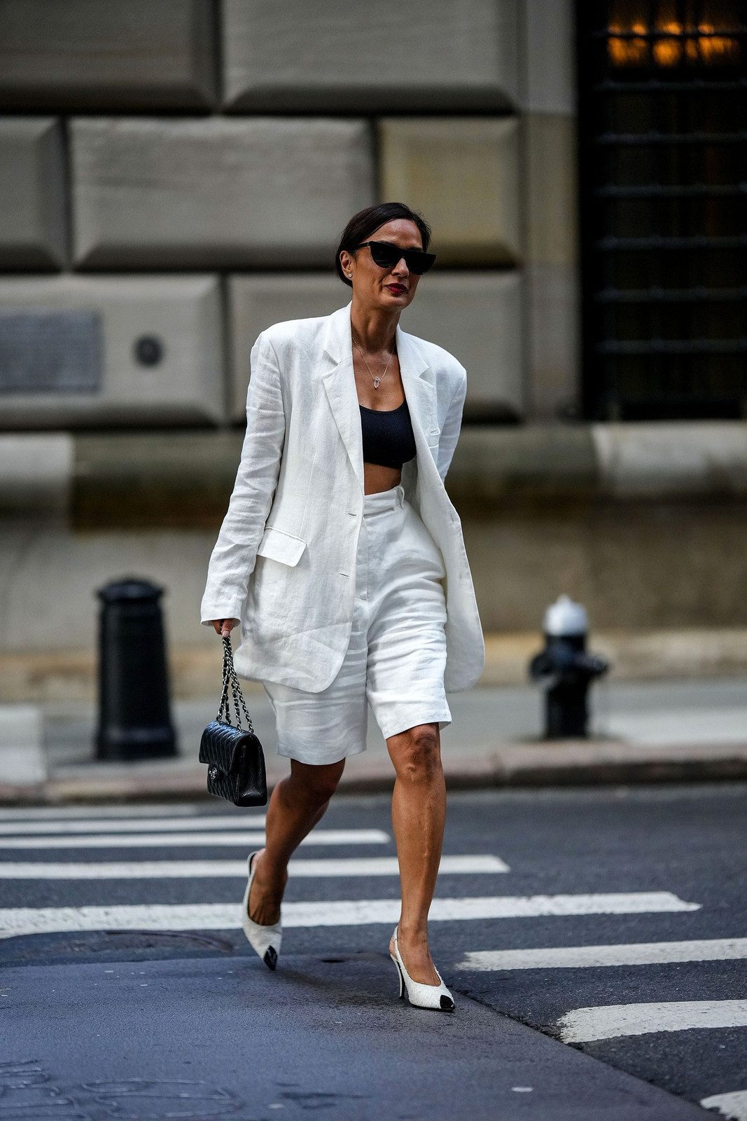 Blue Linen Shirt with White Wide-Leg Linen Shorts and Flat Sandals Blue Linen Shirt with White Wide-Leg Linen Shorts and Flat Sandals — Linen Shorts Outfits 2027