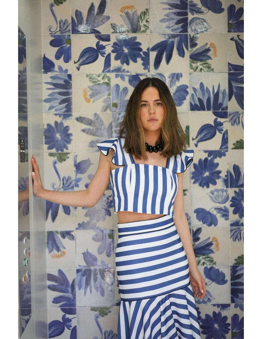 Striped Ruffle Top and Skirt Set for a Coordinated Daytime Event Striped Ruffle Top and Skirt Set for a Coordinated Daytime Event — Ruffle Top Outfits 2027