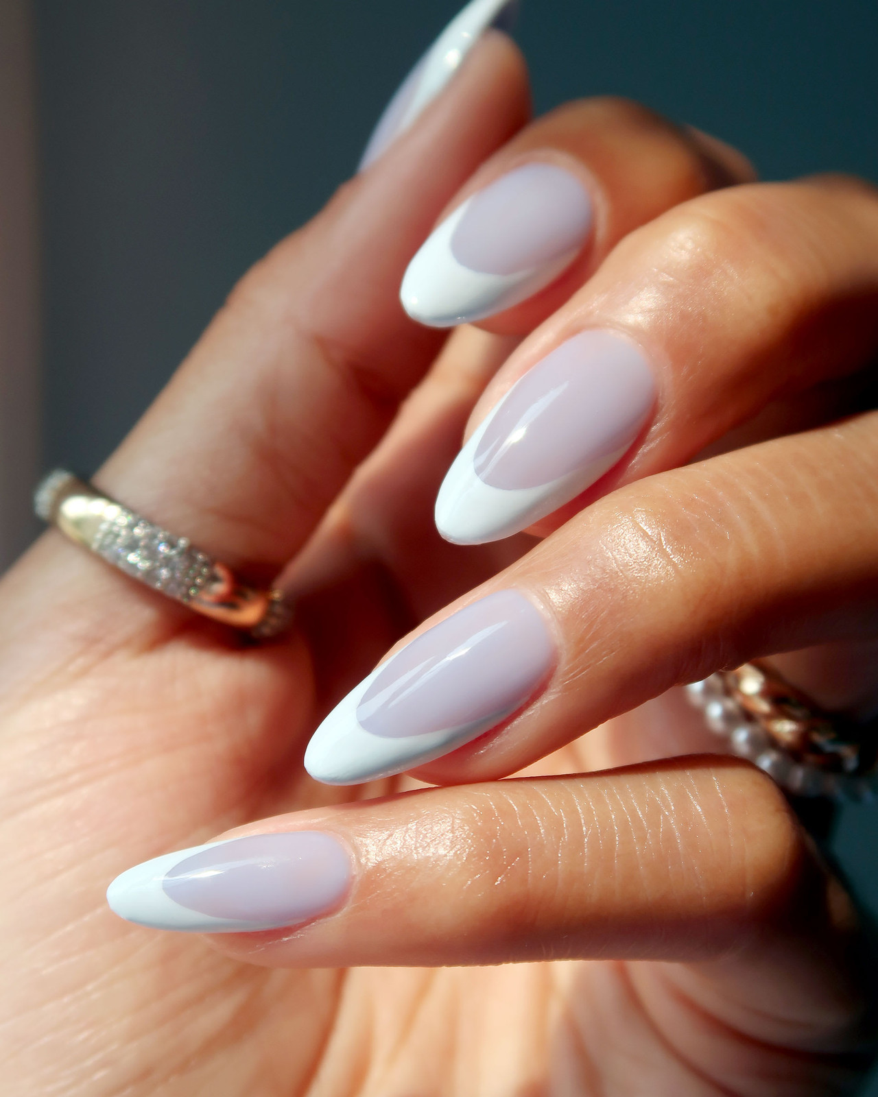 Milky Pink Classic French — Prom Almond Nails 2027